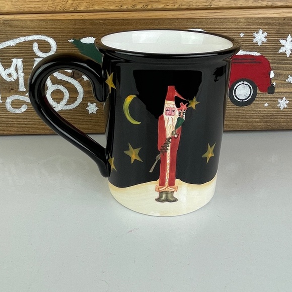 Certified International Becca Barton Midnight Santa Large Christmas Mug - Picture 1 of 5